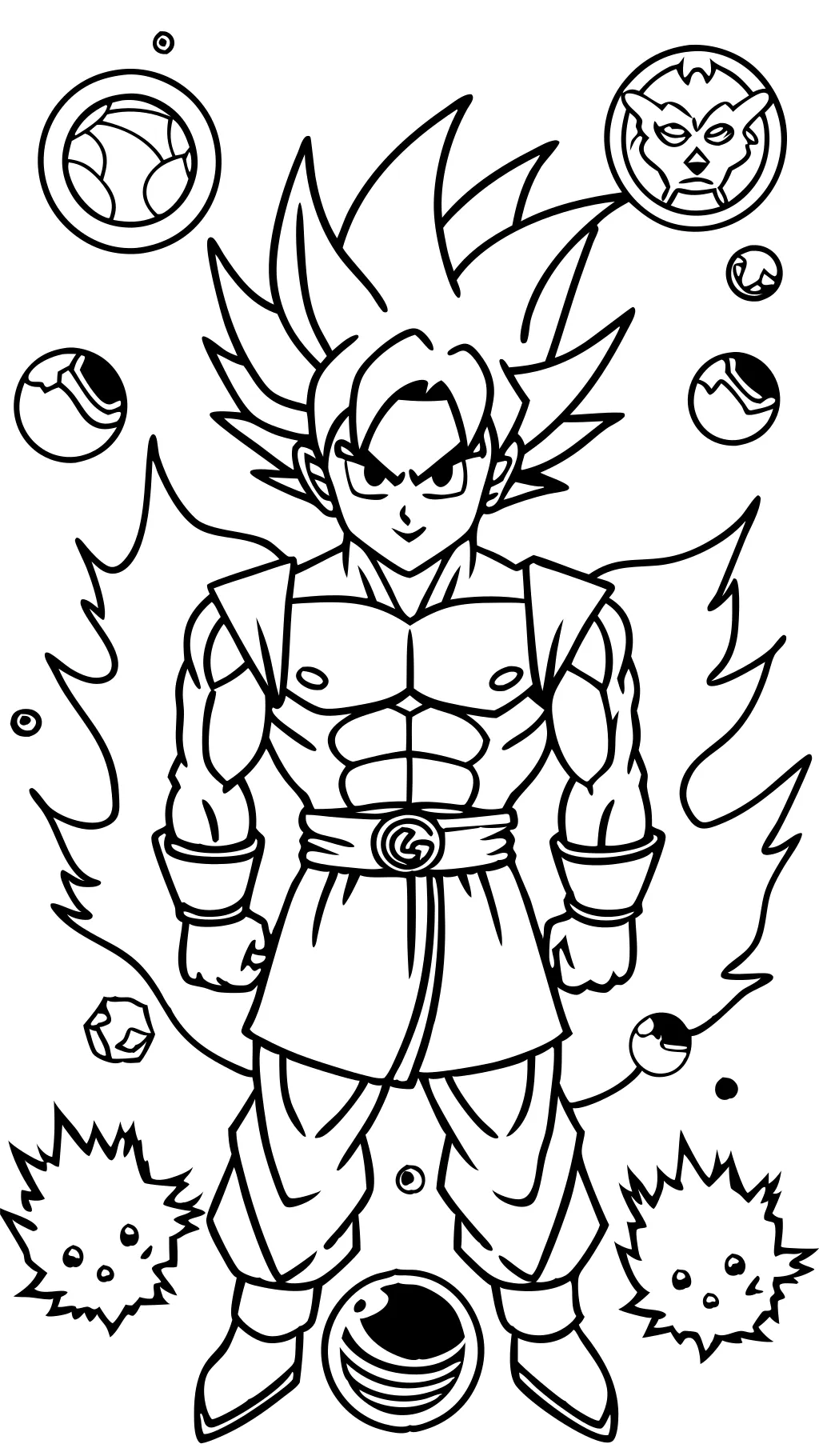 coloring pages of goku